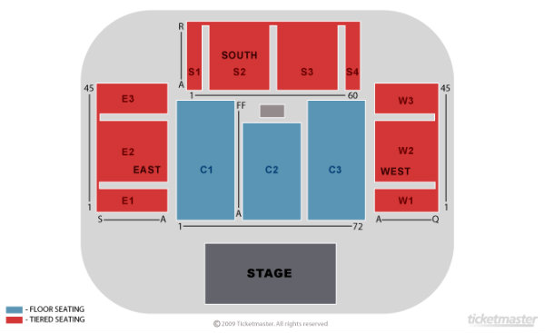 AECC seating map enlarged view