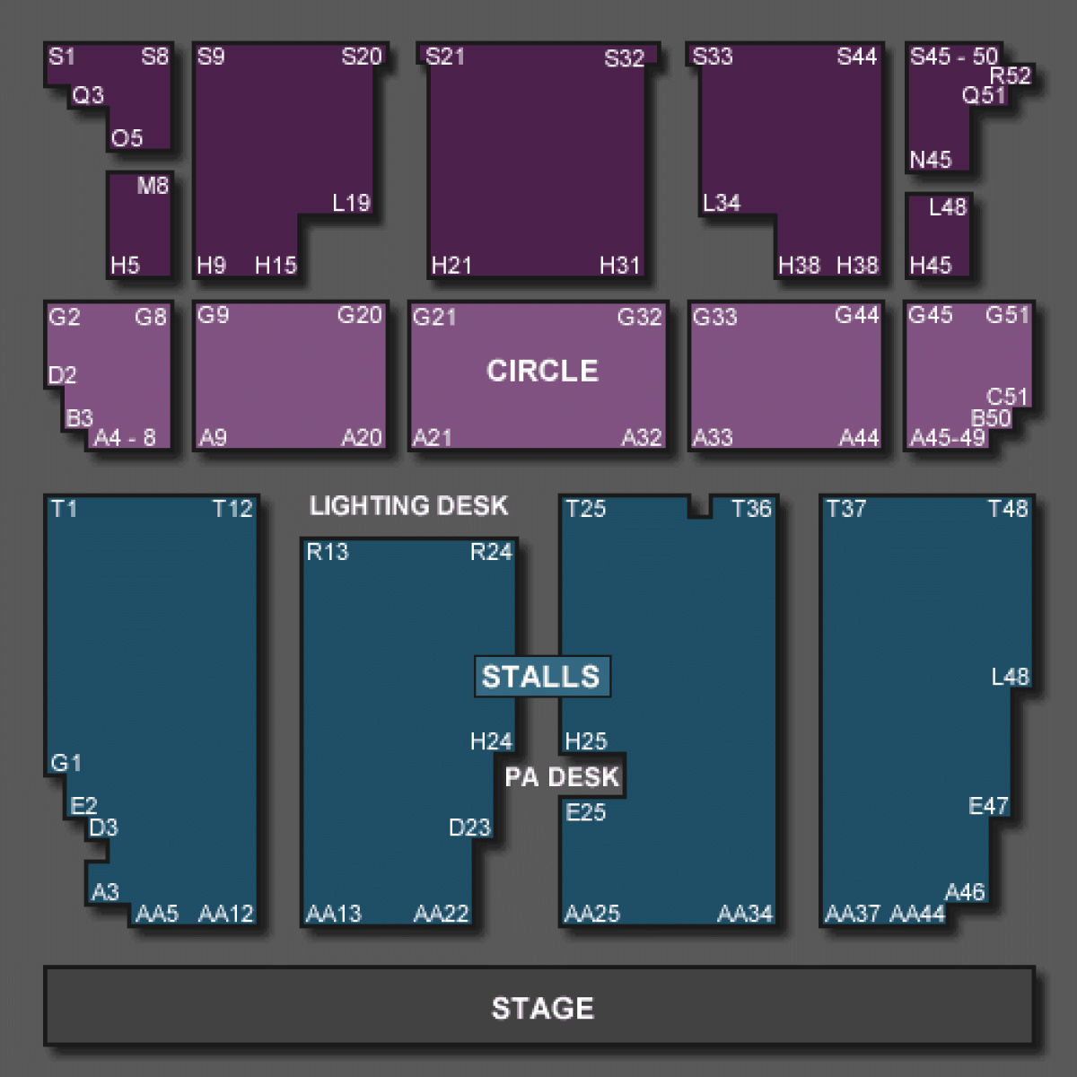 Bath Forum seating map