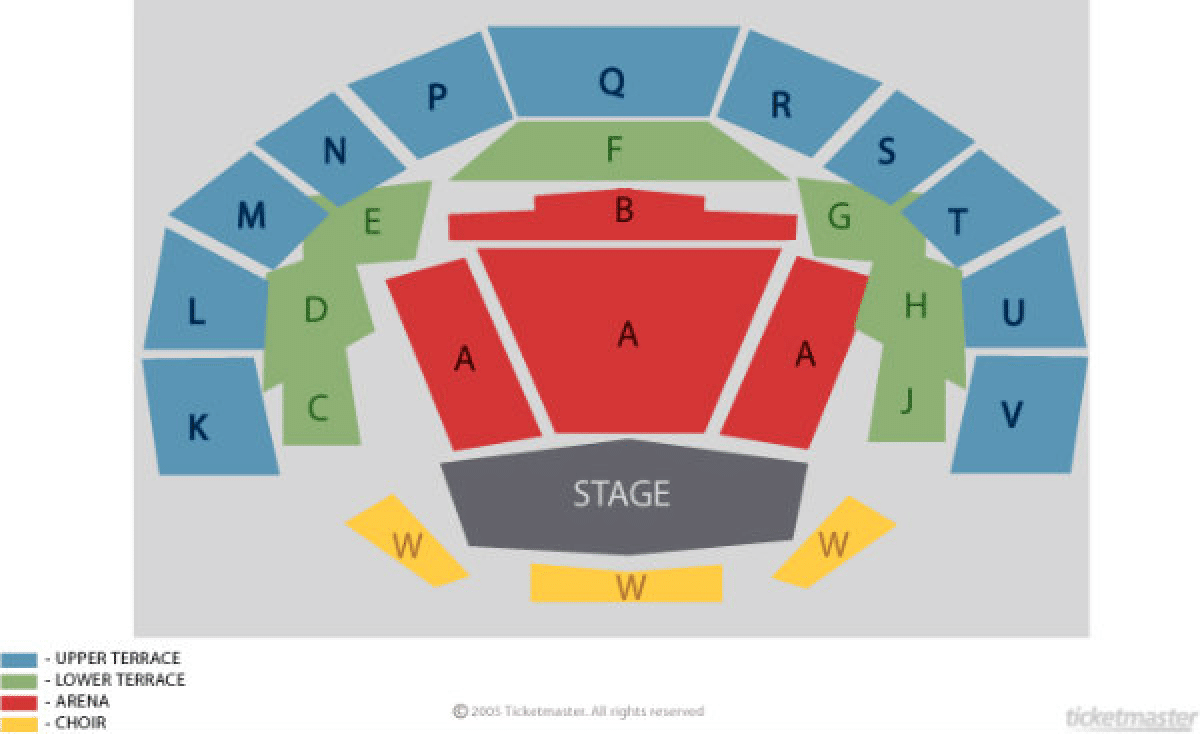 Belfast Waterfront Hall seating map