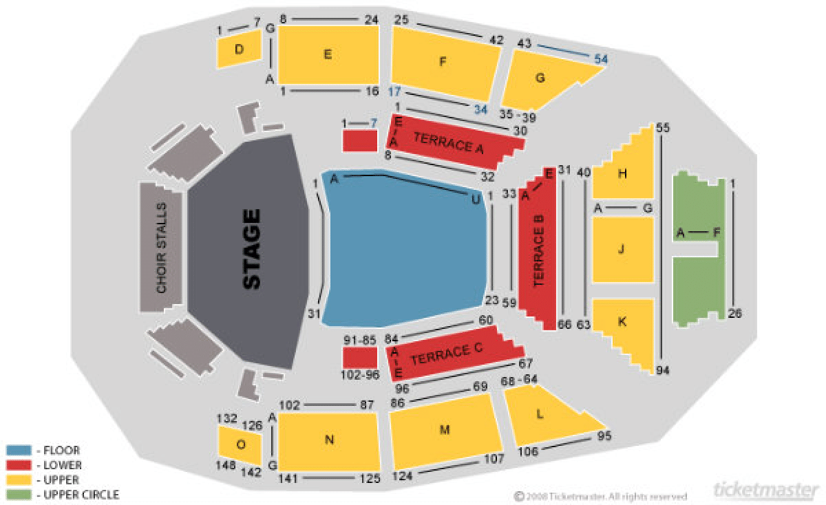 Glasgow Royal Concert Hall seating map