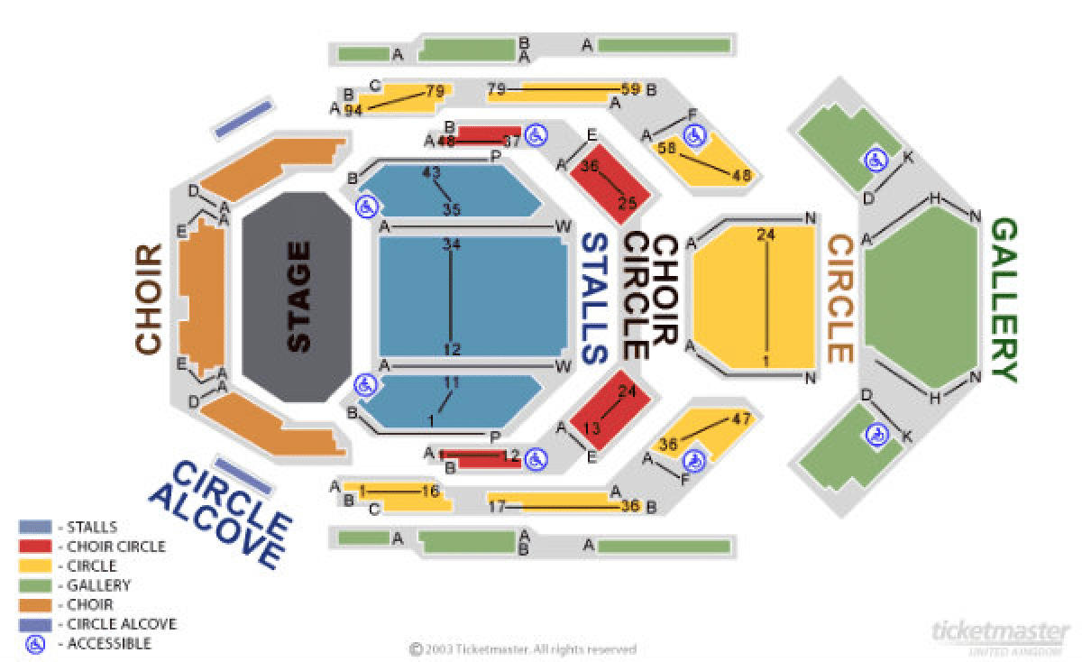Manchester Bridgewater Hall seating map