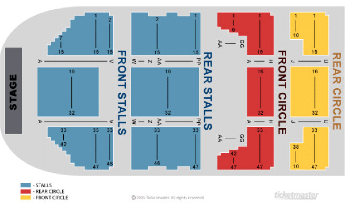 Manchester O2 Apollo seating map