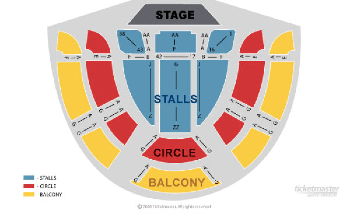 Sheffield City Hall seating map