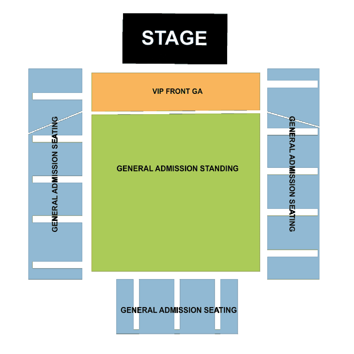 Sydney Hordern Pavilion seating map