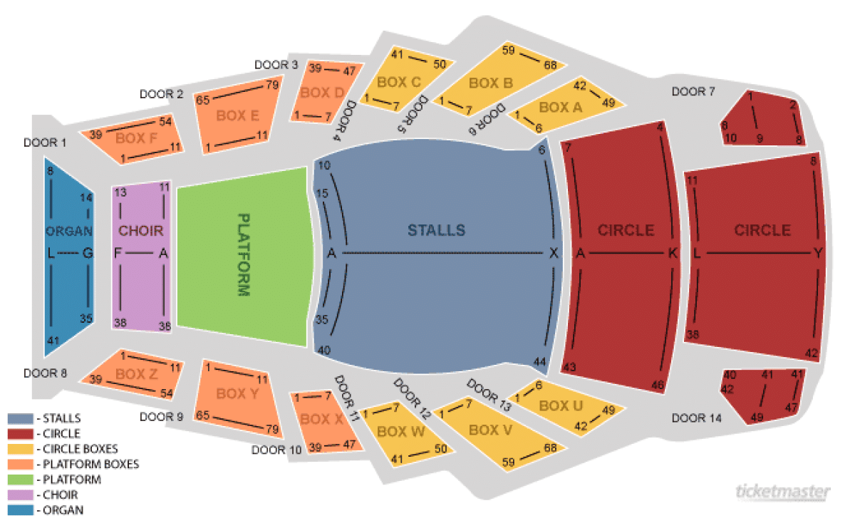 Sydney Opera House seating map