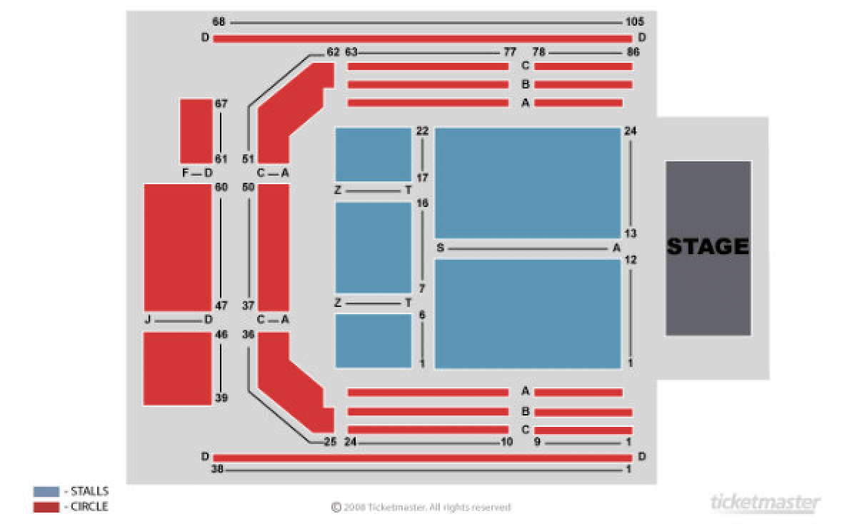 Warrington Parr Hall seating map