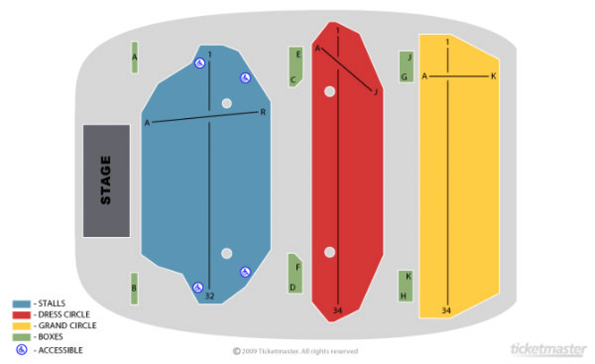 York Grand Opera House seating map